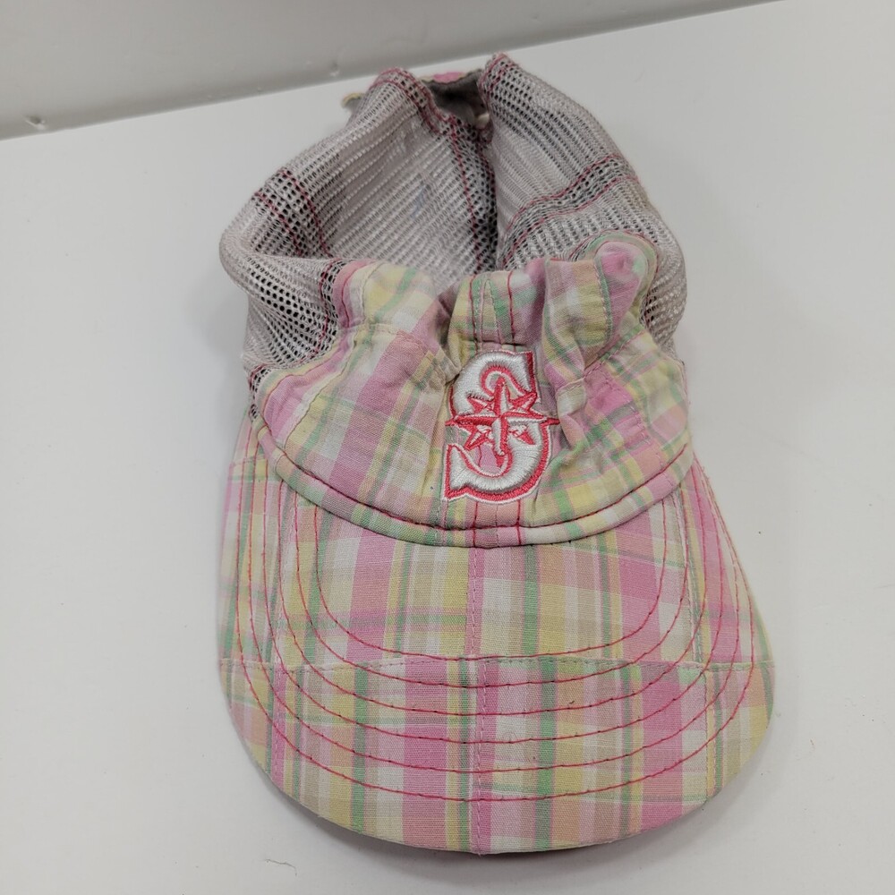 Seattle Mariners New Era Trucker Hat Unisex Youth One Size Multi Plaid Snapback